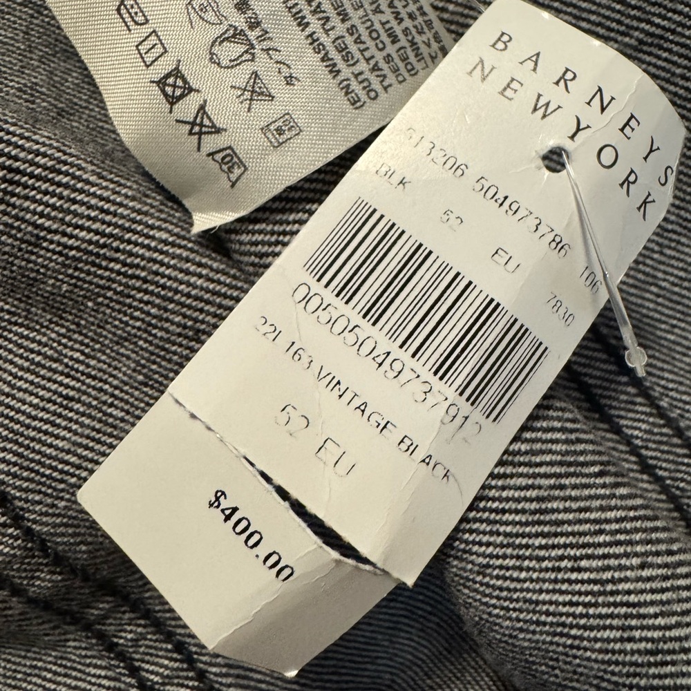 Men's Black Denim Jacket Acme Studio - Picture 10 of 10